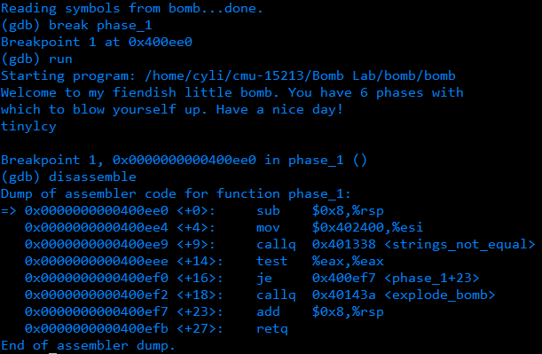CSAPP: Bomb Lab - STAR 皆空